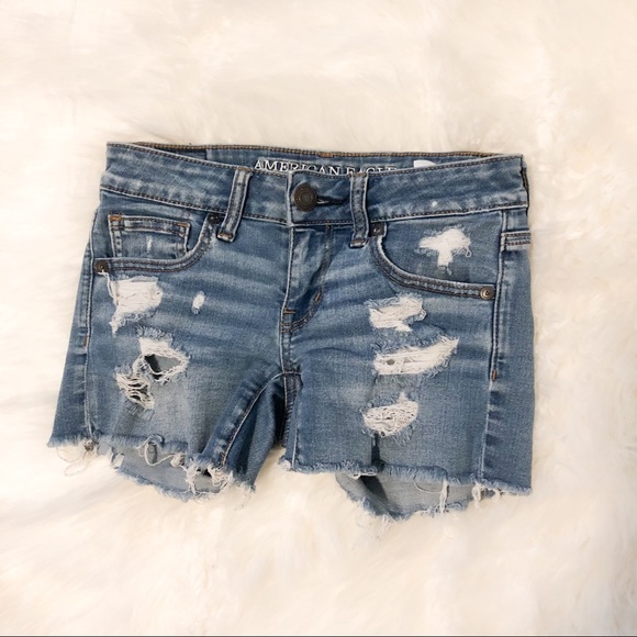 American Eagle Outfitters Pants - American Eagle Distressed Shortie Shorts Size 00